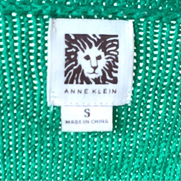 Vintage Anne Klein Kelly Green Sweater - Picture 3 of 8